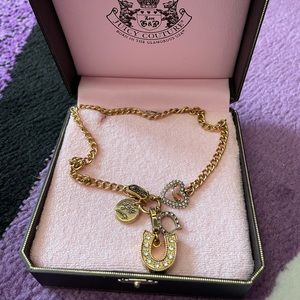 Juicy Couture Gold HorseShoe Charm Necklace